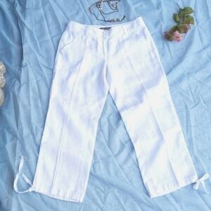 TOMMY BAHAMA Linen Aubrey Fit Crop Pants
